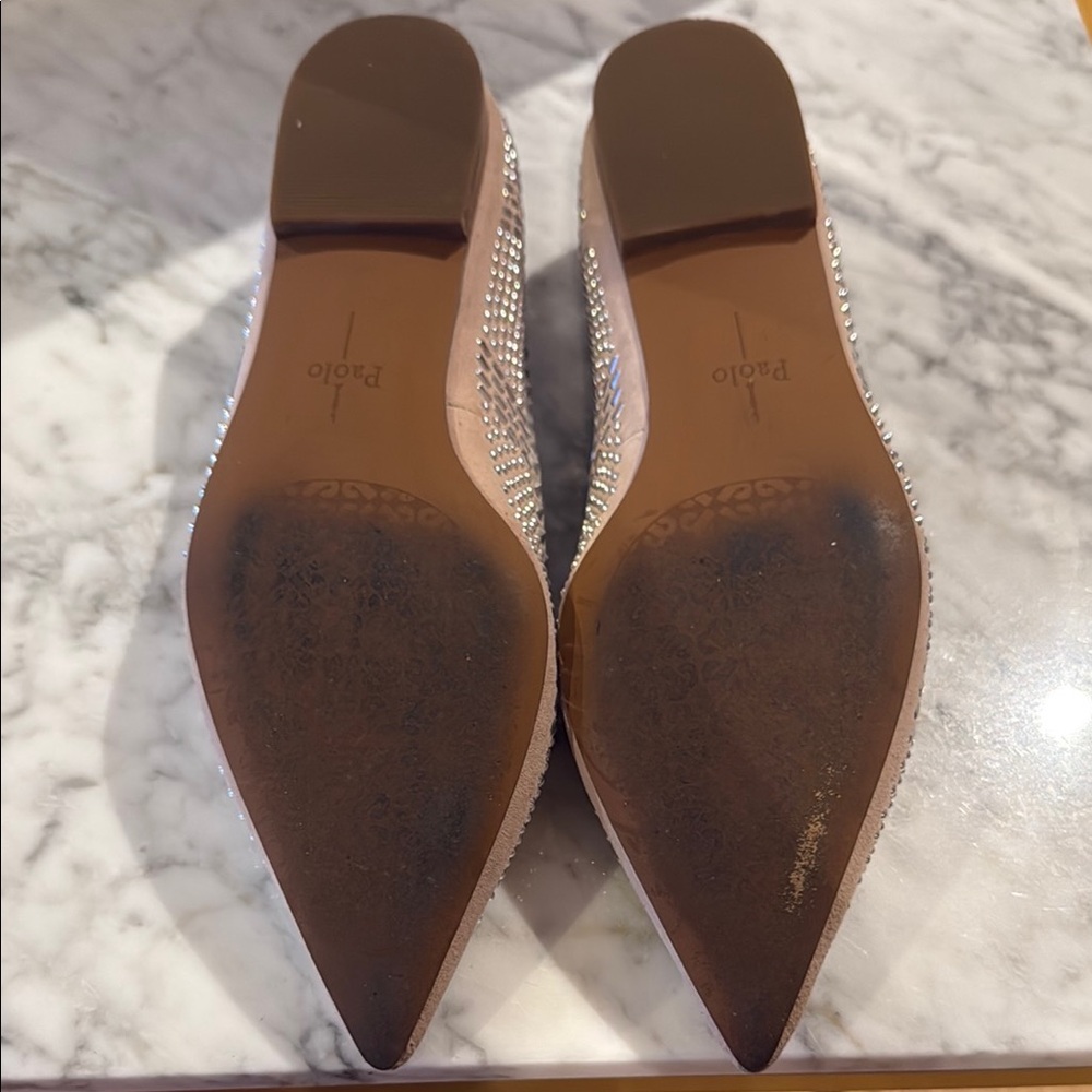 Linea Paolo Studded Flats Blush - Picture 3 of 5